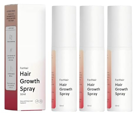 Advanced Natural Hair Growth Oil Spray – Promotes Thicker, Healthier Hair, reparerar skador och förhindrar hårförlust. 50 ml flaska för stronger (3 PCS)