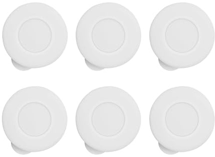 Lot de 6 bouchons de bouteille de lait en silicone multi-usages pour lait et boissons avec joints d'étanchéité et couvercles en silicone étanches réutilisables