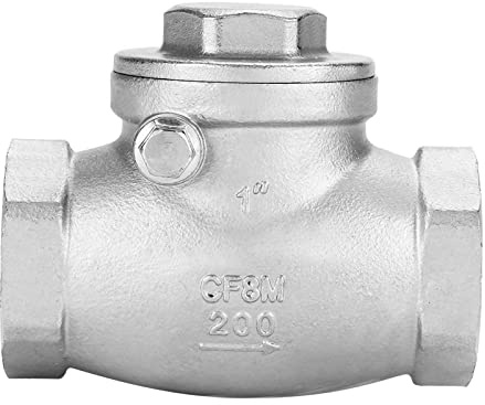 Oytrui Clapet Anti-retour à Battant en Acier Inoxydable de 1 Pouce, Clapet Anti-retour fileté Unidirectionnel DN25, pour Système de Canalisation D' à Vapeur D'eau