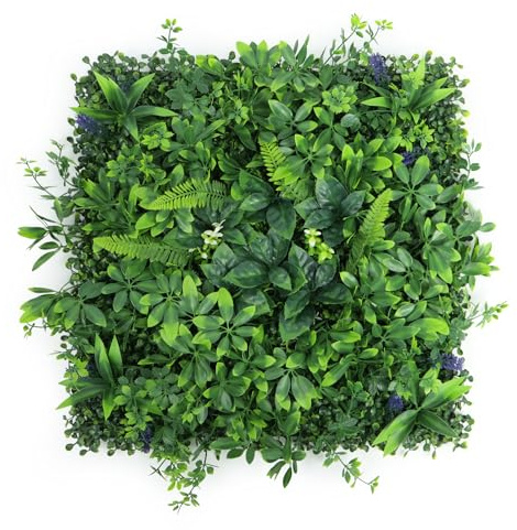 12pcs 20x20 Artificial Grass Wall Panels, Greenery Backdrop Décor | 3sqm Faux Plant Hedges Mat, Ivy Leaves Decor for Privacy Screen Fence Covering, lightweight but density, stability