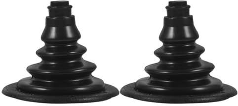 MAJORMENCH Lot de 2 Soufflets de Protection en Caoutchouc pour Câble de Changement de Vitesse Noir, Résistant aux UV Intempéries, pour Bateaux et Véhicules Marins