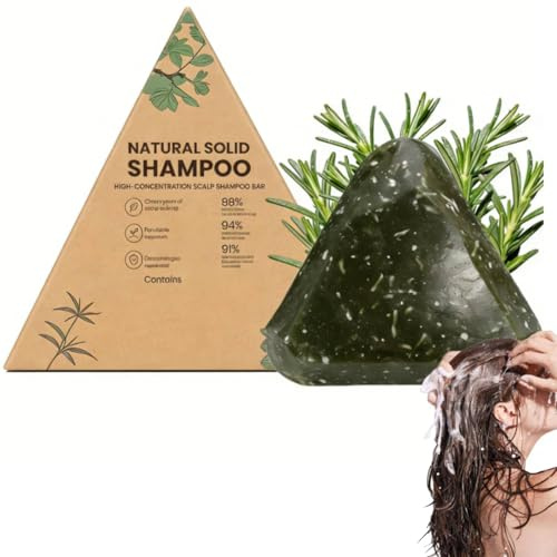 Yoracare Rosemary & Amino Acids Strengthening Anti-Thinning Shampoo Bar, Yoracare Korean Scalp Revival Bar, Natural Anti-Hair Loss Shampoo Bar for Hair Growth, Korean Hair Growth Soaps (1PC)