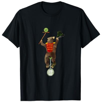 Einrad Zirkus Bär Teddy Zirkus Kinder T-Shirt
