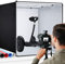 Photo Studio Box, 32x32x32 Inches Portable Foldable Photography Light Box Shooting Tent with Dimmable High CRI95+ LED Lights and 4 Backdrops for Product Photography…