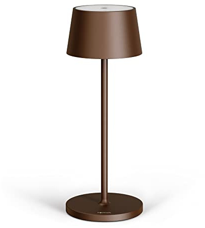 Ny stilosa 3 tonda - USB uppladdningsbar dimbar bord - lång livslängd - dimbart ljus (Dimmer) med en touch - hem och restaurang - IP54-skydd - brons