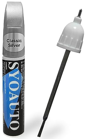 SYOAUTO Classic Silver 1F7 Touch Up Paint Fit for Toyota Cars Auto Touch up Paint Scratch Repair Pen Brush and Tip 2 in 1 Classic Silver 1F7