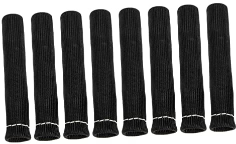 GLEAVI Set 8 Pezzi Copritubo Candele in Fibra di Termoprotettore per Motori Auto Classici e Modificati, Protezione Termica per Fili Candele, Prolunga Vita e Mantiene Motore Fresco