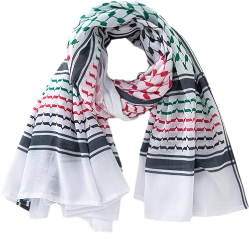 Nbbwwu PaläStina, Palestine,Arabisches Kopftuch Für Erwachsene, Kopf-Halstuch,Arabischer Shemagh, Kopfwickelschal,Herrenmode Für Familie,Freunde,Kinder,arabischer Wrap