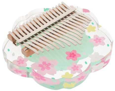 Vaguelly Tragbares Kalimba Daumenklavier und Metall mit 17 Tasten Leicht und Komfortabel zu Spielen für Anfänger und Musikliebhaber
