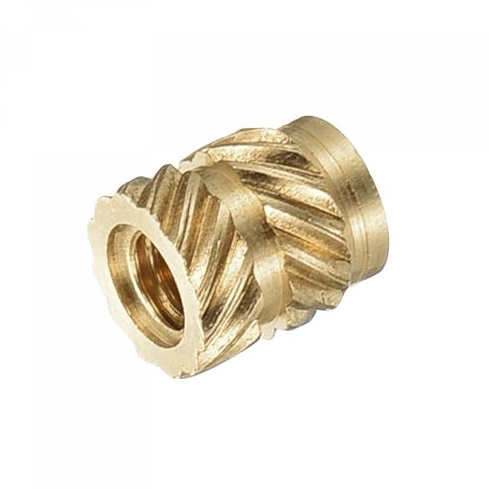 TOP-VIGOR 120Pcs M2 Threaded Knurled Insert Nuts, M2 x 4mm x 3.5mm OD 3D Printing Brass Nuts, Female Threaded Inserts Brass Heat Set Insert Embedment Nut for 3D Printing