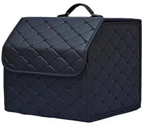 RUIHAHA Auto Organizer Kofferraum für Vw Passat B5 Polo Golf T-iguan Jetta t-Ouran Wasserdicht Faltbar Aufbewahrungsbox Kofferraumtasche Multifunktion Innenraum Zubehör,A/Black-S