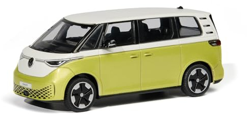 Volkswagen 1T3099300D1B Modellauto ID.Buzz Miniatur, Maßstab 1:43, weiß/gelb