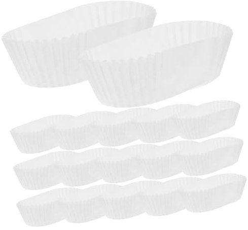 Garneck 1000 pirottini di carta – Pirottini rettangolari per muffin – Forma eclair e pirottini per cioccolatini in carta di alta qualità per deliziosi dessert e feste