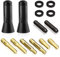2 Auto Kurz Antenne, 3,5 cm Auto Stummelantenne, Mini Kurzantenne Für Auto Antenne Universelle Kurzstab Autoantenne aus Kohlefaser und Aluminiumlegierung, Wetterfest Robust, Einfache Montage Schwarz
