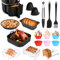 Cexovo Accesorios freidora de Aire 17 Piezas Air Fryer Accesorios con Molde Silicona freidora de Aire Apto para Philips Airfryer XL 6,2L XXL 7,2L, COSORI 5,5L, Cecotec 5,5L 6L, Ninja 5,2L