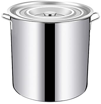KXQYIKYI Outpot Grande de Acero Inoxidable de Acero Inoxidable de Acero Inoxidable Cacerola de Bote de Olla Outpot, diámetro 25 cm, Altura 25 cm 0l 6 Tamaño (tamaño: 50 cm*50 cm (100L))