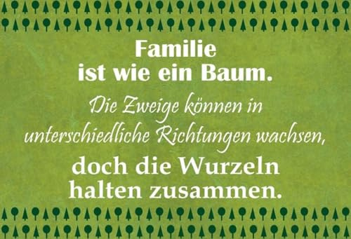mrdeco Holzschild 30x40cm Familie ist wie EIN Baum Sprüche Holz Schild