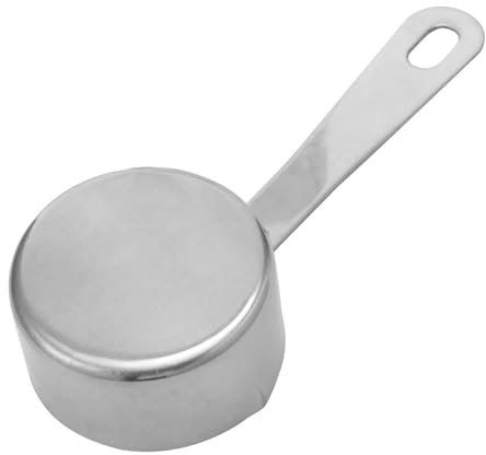 GRIRIW Cuchara para Salsa Inoxidable Cuchara Medidora Multifuncional 1 Pc Mango Ergonómico Utensilios de Cocina para Teppanyaki y Salsas