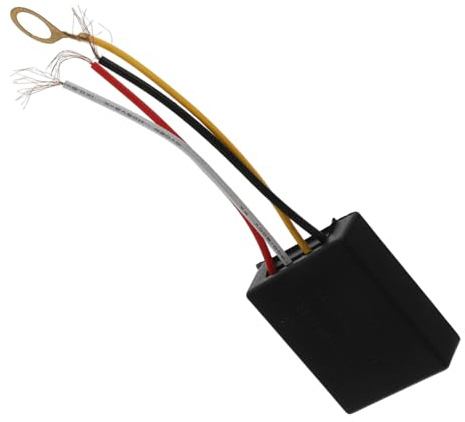 iplusmile Interruttore Dimmer Touch LED Nero con Sensore Tattile, Modulo di Controllo Lampada Dimmerabile in Abs e Rame, per Lampade da Scrivania e Lampadine LED Dimmerabili
