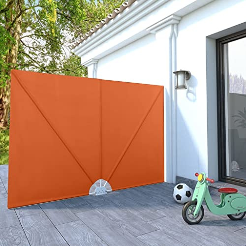 Toldo Lateral Plegable para terraza, poliéster, Terracota, 240 x 160 cm