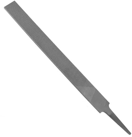 Limas profesionales de acero de 6 pulgadas sin asa, escofina manual de acero endurecido de alto carbono para metal, vidrio, madera, etc. (dientes finos)