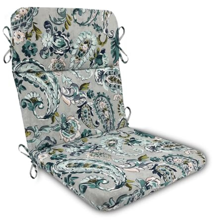 Ebeta Coussins pour chaises de Jardin, Coussin Chaise Jardin Dossier Haut, Coussin Chaise Jardin pour Chaise, Fauteuil ou transat de Jardin, terrasse ou Balcon 53 * 112 * 5 cm (Dauphin)