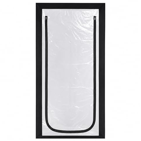 Oypla Heavy Duty Reusable Zip Door Dust Barrier Guard Protection Kit