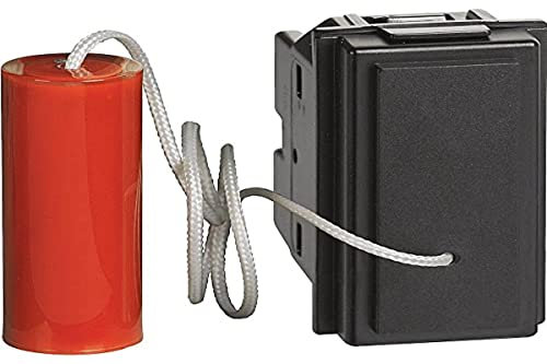 Bticino KG4033 Pulsante a Tirante 10A 250Vac, Serie Living Now, 1 Modulo, Colore Nero