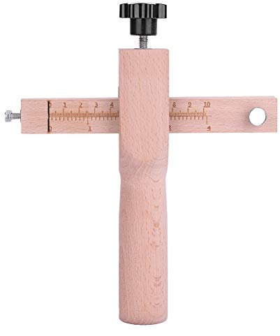 Oumefar Cinturino in Pelle Cinghia Cutter Regolabile, Pelle Strumento di Taglio in Legno Fai da te Mano Artigianato Taglierine con 5 Lame per Cintura in Pelle Utilityknife