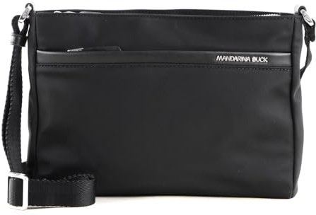 Mandarina Duck Hunter P10vct30, Borsa A Tracolla Donna, Nero (Black), 25.5x19x5.5 L x H W