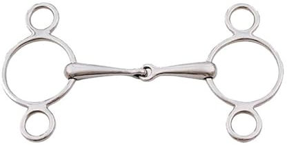 Stübben Gebiss 2282 3-Ring-Trense einfach gebrochen - 10,5 cm - 12 mm - Sweet Copper Mittelstück