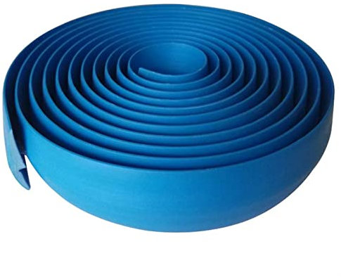 Melairya Bodenübergangsstreifen, selbstklebend, PVC-Teppich- und Bodenkanten-Zierstreifen, geeignet for Teppichschwellen-Übergangshöhe von weniger als 3mm (Color : Blau, Size : 30ft)