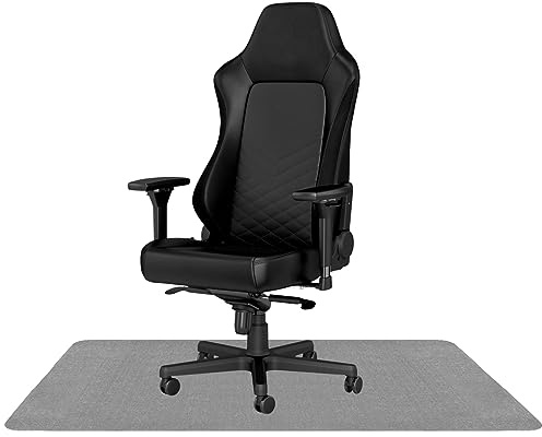 Arthome 90x140cm Tappeto Sedia Ufficio,Tappetino di Protezione Per Pavimenti in PVC，Antiscivolo e Resistente all'usura, Adatto a Pavimenti in Legno e Piastrellati（Grigio）