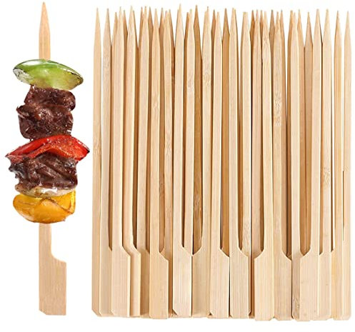 Brochetas De Bambú Naturales Ecológicas, Para Barbacoa, Palitos De Cóctel, Kebabs, Hamburguesas, Frutas, Malvaviscos, Cócteles, Bufés Para Fiestas(100pcs)