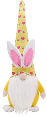 GBEN Ostern Deko Wichtel Frühlingswichtel Deko Wichtel Ostern Handgemachte Osterhasen Puppen für Osterdekoration Basteln Wichtel Deko Osterhasen Zwerge für Geschenk