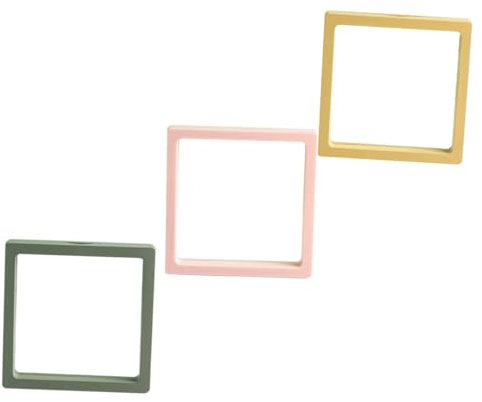 GALPADA 3er-box Pe Film Schmuckschatulle Halskette Medaillon Reiseschmuck Schwimmende Halterung Ansehen Transparenter Schweberahmen Klare Vitrine Schmuckbehälter Betrachten Mode Kasten Pp