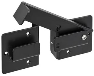 Gedotec Doppeltorüberwurf | DUPLEX | 260 mm | 1 Stück | Stahl schwarz | Links Rechts | Schlagladenüberwurf, Fensterladen, Überwurfriegel, Gartentorfalle | witterungsbeständige Oberfläche