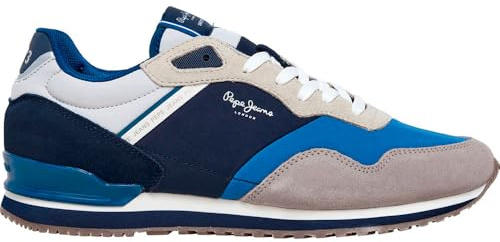 Pepe Jeans Baskets en Cuir Gris London Link