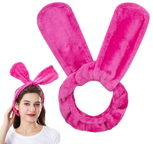 Rizadores sin calor, diadema rizadora sin calor, diadema de varilla rizadora sin calor, 102 x 9 x 0,5 cm, rizador de orejas de conejo, sin calor, franela + alambre de hierro, rulos para dormir