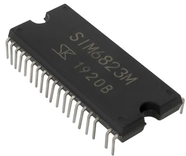 Be In Your Mind 1 Chip Controlador de Motor de 10 Pines Y 19 Pines Chip de Placa Base SIM6823M DIP-29 6823M para Inversor Aire Acondicionado Lavadora Taladro Eléctrico Color Negro