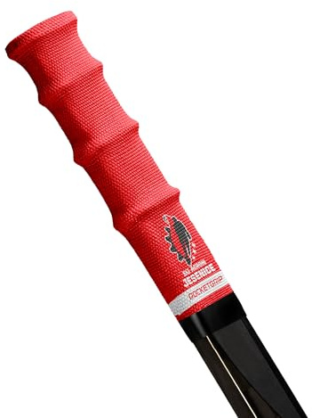 RockETGRIP – Ishockeyklubba sport handtag – färg tyg hockeyhandtag – hockeytillbehör för vuxna och barn (röd; Sij Agroni Jesenice)