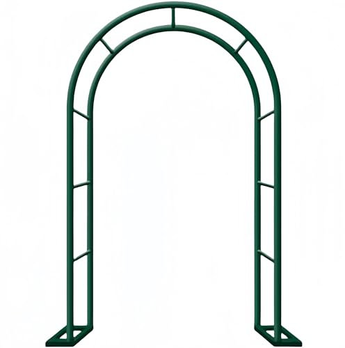 Romantico arco di rose giardino padiglione telaio in acciaio telaio di supporto per piante rampicanti ideale per piante rampicanti e verdure all'aperto decorativo arco da giardino