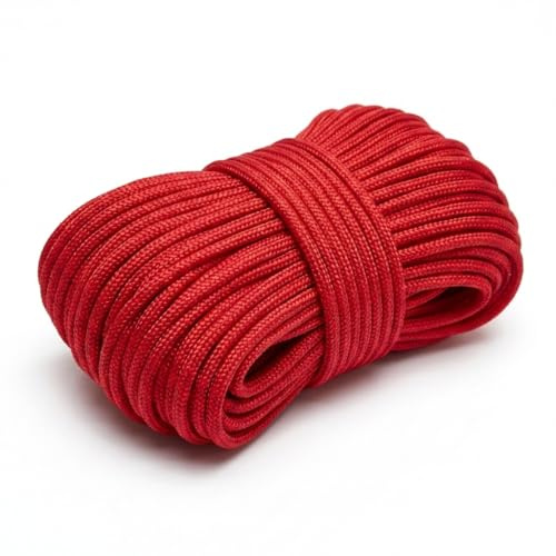 BricoShopping Corda per Tende Veneziane 3mm 20mt Resistente Anti UV Multiuso Cordino Ideale per Binario Tenda Bricolage Treccia Nautica Giardinaggio Campeggio Scooby-Doo Merceria Scubidu (Rossa)