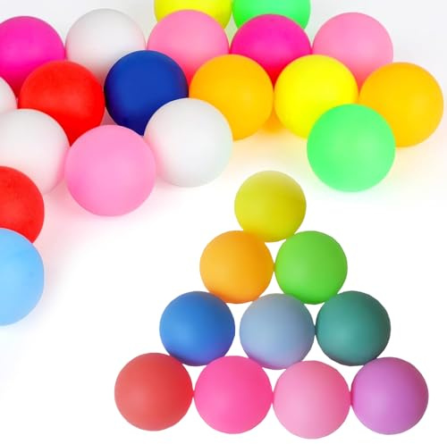 Woteenore Bunte Tischtennisbälle, 40mm Premium-Pingpongbälle für Training und Freizeit, 30 Stück in leuchtenden Farben