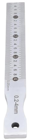 Calibre cónico Calibrador de espesores acero inoxidable, rango 0,2 a 4 mm, precisión,05 cónico multifuncional for construcción, ferrocarriles y soldadura