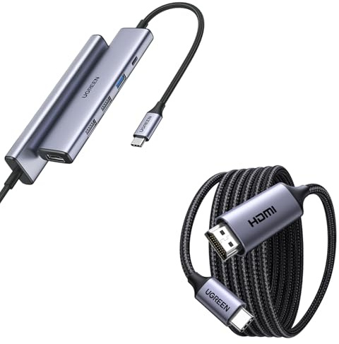 Cable USB-C a HDMI 4K60Hz 2M Revodok Hub USB-C HDMI 4K PD 100W