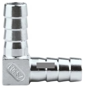 Conector de manguera de acero inoxidable 304 tipo L de 8 mm