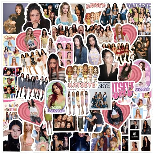 DAVBNM 120PCS Katseye Stickers Katseye Merch Waterproof Stickers Music Sticker for Teens Adults Fans Gift for Water Bottles Book Skateboard Laptop Guitar Suitcase
