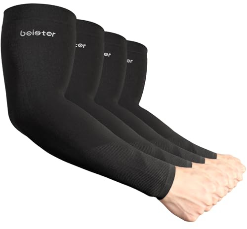 beister UV Cooling Arm Sleeves UPF 50 Sun Protection 4 Pairs