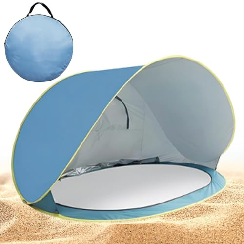 Tienda De Campaña Toldo Playero Portátil con Protección contra Rayos UV